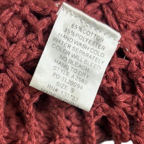 Umgee Crochet Knit Open Front Long Line Cardigan Kimono Size Small Ombré - Picture 5 of 8